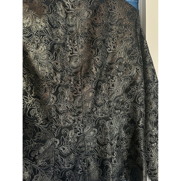 Vintage J.R. Nites Caliendo Blazer Metallic Floral Occasion Jacket Size 8‎ - Picture 7 of 8